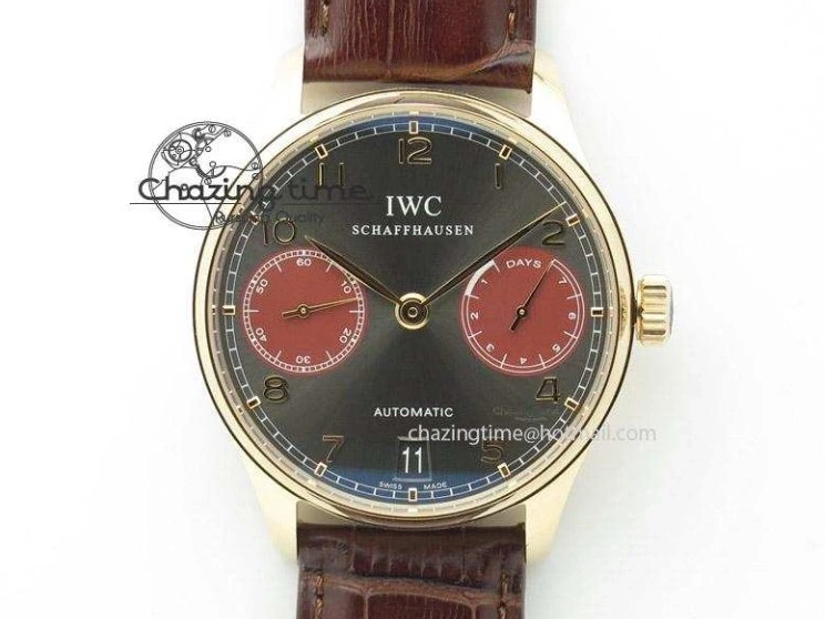 MIROTIME 0101 Portuguese Fa Jones IW544203 SS GSF 1:1 Best Edition White Dial On Leather Strap Trendsetting 7235